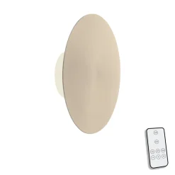 LED-væglampe batteri Puntua Ø 25 cm messing mat