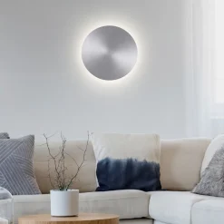 LED-væglampe batteri Puntua Ø 25 cm aluminium