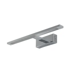LED-væglampe Gallery kromfarvet metal bredde 41,5 cm IP44