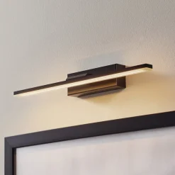 LED-væglampe Miroir 40 cm sort 3000K