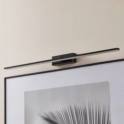 LED-væglampe Miroir 80 cm sort 4000K