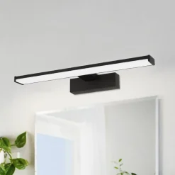 LED-væglampe Pandella 1, længde 40 cm, sort, aluminium