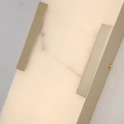 LED-væglampe til badeværelset Opaline Højde 35 cm guldfarvet metal/harpiks