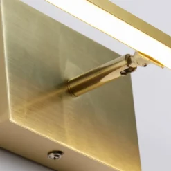 LED-væglampe til badeværelset Amalfi, messingfarvet, bredde 61 cm, stål