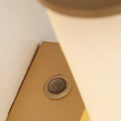 LED-væglampe til badeværelset Wales, guld/marmoreret, 35 cm stål/harpiks