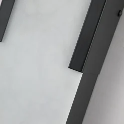 LED-væglampe til badeværelset Opaline, højde 50 cm, sort, metal/harpiks