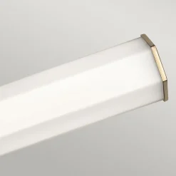 LED-væglampe til badeværelset Facet Dual, messing, 2 lyskilder, bredde 66 cm