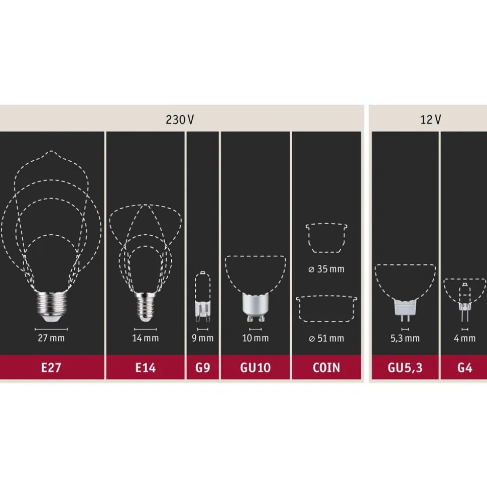 LED-vindstødpære E14 4,8W glødetråd 2.700K klar
