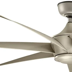 Lehr loftventilator, IP44, antik sølv