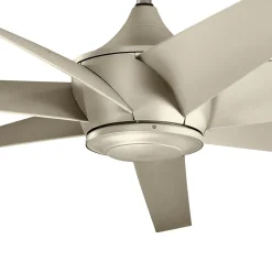 Lehr loftventilator, IP44, antik sølv