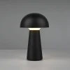Lennon LED-bordlampe, IP44, batteri, Touchdim sort