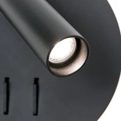 Lenny LED-væglampe med 2 lyskilder, sort