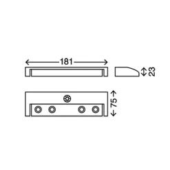Lero drejelig LED-underskabsbelysning m. batteri