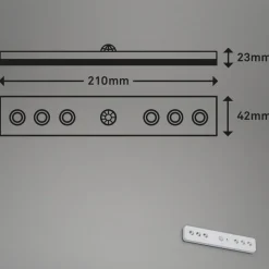 Lero Indoor LED-underskabslampe, sensor, batteri