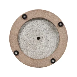 Les Jardins LED-solcellebordlampe Rop&Strip, grå/beige