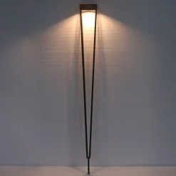 Les Jardins LED-solcellelampe Tinka, corten, 90 cm, jordspyd