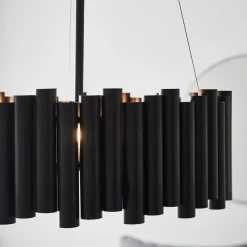 Level hængelampe, sort