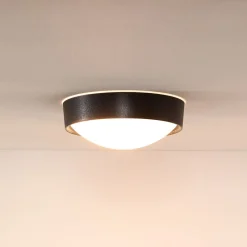 Lex loftlampe, rund, Ø 25 cm, sort