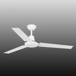 Lige hvid loftventilator ECO INDUS