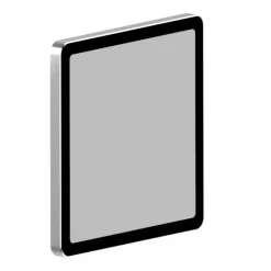 Lightme Aqua LED-spejllampe, kantet, krom