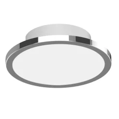 LIGHTME LED-loftslampe Aqua Ø14,7 cm krom