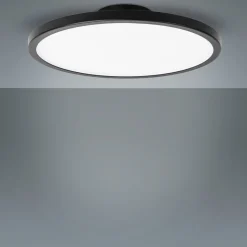 LIGHTME LED-loftslampe Aqua Ø 30,2 cm sort