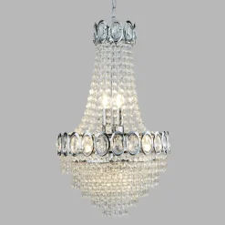 Limoges lysekrone med glasperlevedhæng