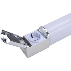 Lind D LED-væglampe til badeværelset, stikkontakt