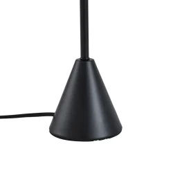 Lindby bordlampe Norvik, højde 35 cm, sort/grå, metal