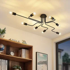 Lindby Elimar loftlampe, 8 lyskilder