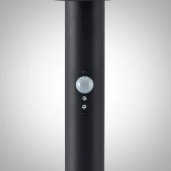 Lindby Gregory LED-vejlampe, 76 cm, sensor, mørkegrå, IP44