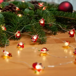 Lindby LED lyskæde Motje, julemand, 320 cm, IP20