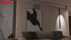 Lindby LED-driver Lumaro, sort, længde 55,5 cm, 100W