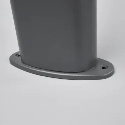 Lindby LED-gadelampe Marius, 80 cm, antracit, sensor