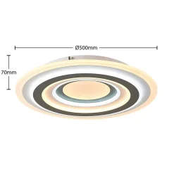 Lindby LED-loftlampe Jazmina, 50 cm, CCT, fjernbetjening
