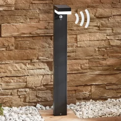 Lindby LED-pullert Chioma, antracit, sensor