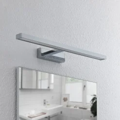 Lindby LED-spejllampe Jukka, 60 cm, krom, metal, IP44