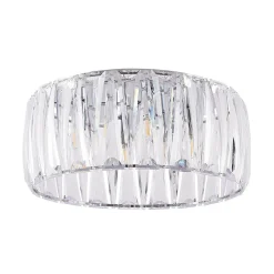 Lindby loftlampe Sofia, transparent, akryl, Ø 46cm