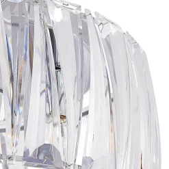 Lindby loftlampe Sofia, transparent, akryl, Ø 46cm