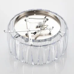 Lindby loftlampe Sofia, transparent, akryl, Ø 46cm