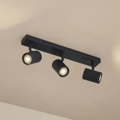 Lindby loftspots Kardis, mørkegrå, 3 lyskilder, metal, GU10