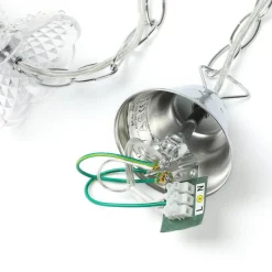 Lindby lysekrone Merida, krom, metal, 5 lyskilder, Ø 52 cm