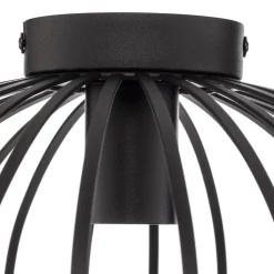 Lindby Maivi loftslampe, sort, 40 cm, jern, bur