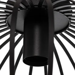 Lindby Maivi loftslampe, sort, 40 cm, jern, bur