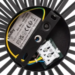 Lindby Maivi loftslampe, sort, 40 cm, jern, bur