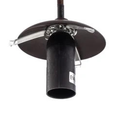 Lindby pendel Valentina, E14, 4-lys, røgfarvet grå, glas