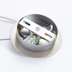 Lindby pendellampe Ginevra, Ø 38 cm, hvid, glas, E27