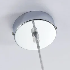 Lindby pendellampe Sina, Ø 35 cm, træ, E27