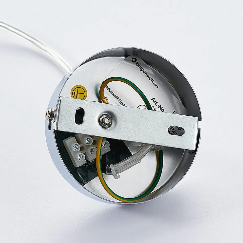 Lindby pendellampe Sina, Ø 35 cm, træ, E27