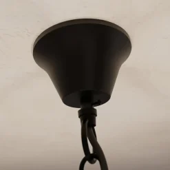 Lindby Scaleria lysekrone, 8 lyskilder, brun